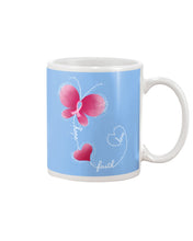 Load image into Gallery viewer, Butterfly Faith Breast Cancer Awareness Meaningful Gift Mug
