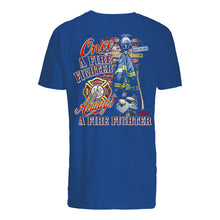 Load image into Gallery viewer, Once A Firefighter   Always A Firefighter   Special Custom Design Guys Tee
