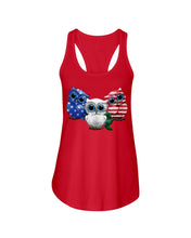 Load image into Gallery viewer, Lovely Phone Case Three Owl With US Flag Gift For Owl Lovers Ladies Flowy Tank
