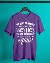 Load image into Gallery viewer, Me And Grandma Are More Than Besties Custom Gift For Family Guys V-Neck
