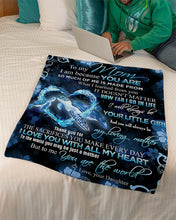 Load image into Gallery viewer, Daughter Gift For Mom I Love You With All My Heart Fleece Blanket
