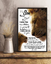 Load image into Gallery viewer, Dad Gift For Son Never Forget That I Love You Vertical Poster
