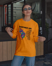 Load image into Gallery viewer, Birthday Gift For November Girl They Whispered To Her You Cannot Withstand The Storm Unisex Long Sleeve
