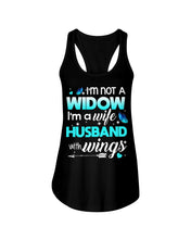 Load image into Gallery viewer, I'm A Wife Husband With Wings Trending Ladies Flowy Tank
