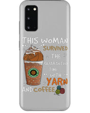Load image into Gallery viewer, The Quarantine Time With Yarn And Coffee Gift For Women Phone case
