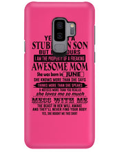 Load image into Gallery viewer, A Stubborn Son Of June     Freaking Awesome Mom For Birthday Gift Phone case
