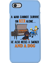 Load image into Gallery viewer, A Man Loves Beer And Dachshund Gift For Dog Lovers Phone case
