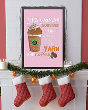 Load image into Gallery viewer, The Quarantine Time With Yarn And Coffee Gift For Women Vertical Poster
