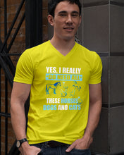 Load image into Gallery viewer, I Do Need All These Horses Dogs And Cats Guys V-Neck
