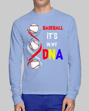 Load image into Gallery viewer, Baseball Be My DNA Gift For Sport Lovers Unisex Long Sleeve
