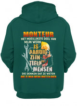 Load image into Gallery viewer, Het Moeilijkste Deel Van Mijn Werk Is Aardig Zijn Tegen Mensen Hoodie
