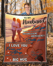 Load image into Gallery viewer, Gift For Husband Sea Turtle On Beach You Make Me A Better Person Fleece Blanket
