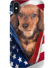 Load image into Gallery viewer, Dog America Flag Simple  Special Custom Design For Dog Lovers Phone case
