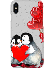 Load image into Gallery viewer, Penguin Forever Love With Red Heart Balloon Gift For Penguin Lovers Phone case
