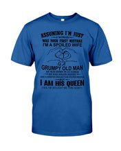Load image into Gallery viewer, A Spoiled Wife Of An October Grumpy Old Man Birthday Meaningful Gift Guys Tee
