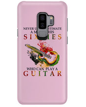 Load image into Gallery viewer, Never Underestimate A 60 Year Old Man Can Play A Guitar Phone case
