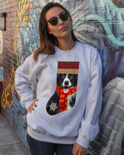 Load image into Gallery viewer, Santa Border Collie In Stock Gift For Dog Lovers Sweatshirt
