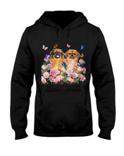 Load image into Gallery viewer, Pekingese With Peonies Gift For Dog Lovers Hoodie
