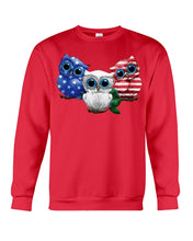 Load image into Gallery viewer, Lovely Phone Case Three Owl With US Flag Gift For Owl Lovers Sweatshirt
