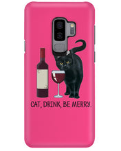 Load image into Gallery viewer, Cat Drink And Be Merry Meaningful Gift For Women Phone case
