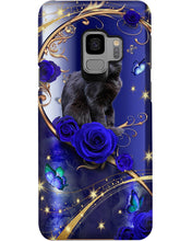 Load image into Gallery viewer, Black Cat Glorious Roses And Butterflies Gift For Cat Lovers Phone case
