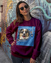 Load image into Gallery viewer, Australian Shepherd In Denim Pocket Gift For Dog Lovers Sweatshirt
