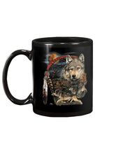 Load image into Gallery viewer, Native Wolf Gift For Wolf Lovers Mug
