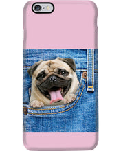 Load image into Gallery viewer, baby Pug In Denim Pocket Gift For Dog Lovers Phone case
