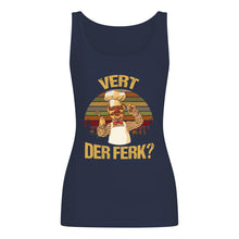 Load image into Gallery viewer, Vert Der Ferk Retro Vintage Gift For Cook Lovers Ladies Flowy Tank
