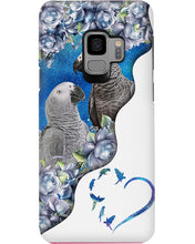Load image into Gallery viewer, Magical Gray Couple African Parrot Gift For Bird Lovers Phone case
