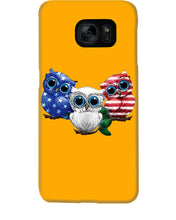 Load image into Gallery viewer, Lovely Phone Case Three Owl With US Flag Gift For Owl Lovers Phone case
