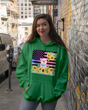 Load image into Gallery viewer, Pig America Flag Sunflower Special Custom Design Hoodie
