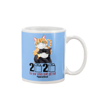 Load image into Gallery viewer, 2020 The Year When Shit Got Real Trending For Cat Lovers Mug
