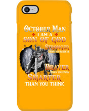 Load image into Gallery viewer, October Man Son Of God Birthday Meaningful Gift For Men Phone case
