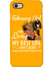Load image into Gallery viewer, Betty Boop February Girl Living My Best Life Birthday Meaningful Gift Phone case
