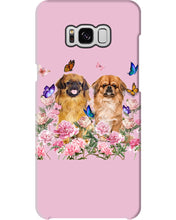 Load image into Gallery viewer, Pekingese With Peonies Gift For Dog Lovers Phone case
