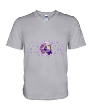Load image into Gallery viewer, Purple Moon Light Shih Tzu Gift For Dog Lovers Guys V-Neck
