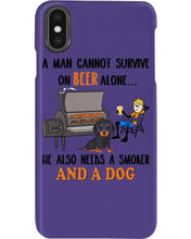 Load image into Gallery viewer, A Man Loves Beer And Dachshund Gift For Dog Lovers Phone case
