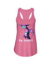Load image into Gallery viewer, Grumpy Dragon Ew People Special Custom Design Ladies Flowy Tank
