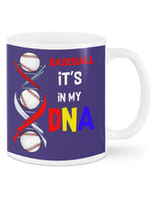 Load image into Gallery viewer, Baseball Be My DNA Gift For Sport Lovers Mug
