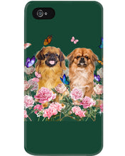 Load image into Gallery viewer, Pekingese With Peonies Gift For Dog Lovers Phone case
