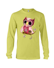 Load image into Gallery viewer, Lovely Tote Bag Owl Perchs On Branch Gift For Owl Lovers Unisex Long Sleeve
