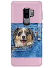 Load image into Gallery viewer, Australian Shepherd In Denim Pocket Gift For Dog Lovers Phone case
