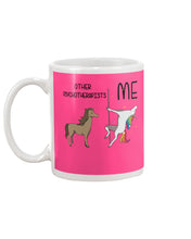 Load image into Gallery viewer, Funny Difference Between Me And Other Psychotherapists Unicorn And Horse Mug
