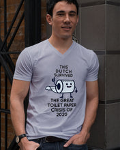 Load image into Gallery viewer, Dutch Survived The Great Toilet Paper Crisis Of 2020 For Personalized Nation Gift Guys V-Neck
