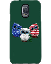 Load image into Gallery viewer, Lovely Phone Case Three Owl With US Flag Gift For Owl Lovers Phone case
