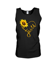 Load image into Gallery viewer, Black Phone Case Sunflower Faith Gift For Christians Unisex Tank Top
