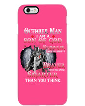 Load image into Gallery viewer, October Man Son Of God Birthday Meaningful Gift For Men Phone case
