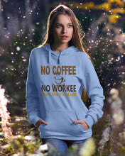 Load image into Gallery viewer, No Coffee No Workee Funny Paralegal    Special Unique  Custom Design Hoodie

