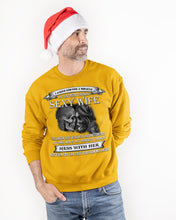 Load image into Gallery viewer, Shes Stubborn Messy And A Brat At Times Black Gift For Husband Sweatshirt
